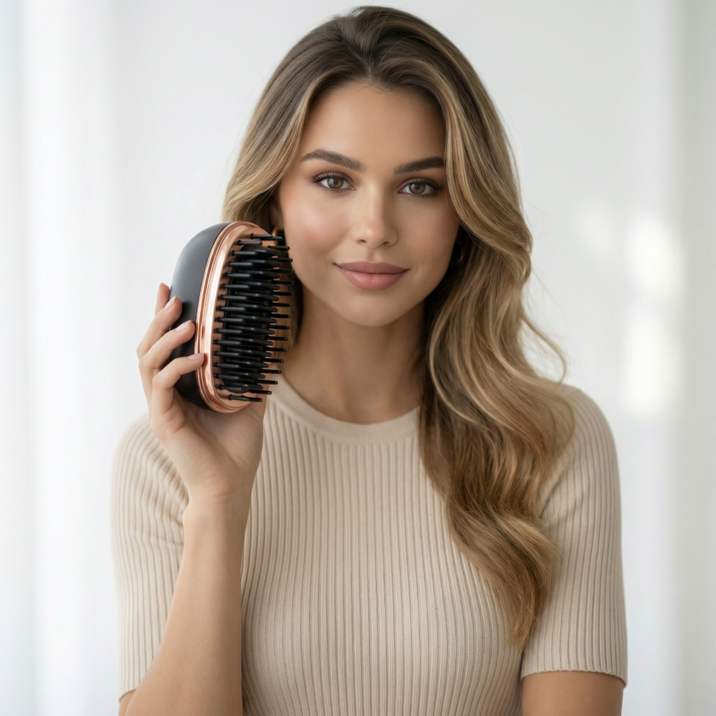 Wireless Hair Straightening Comb – Portable USB Rechargeable