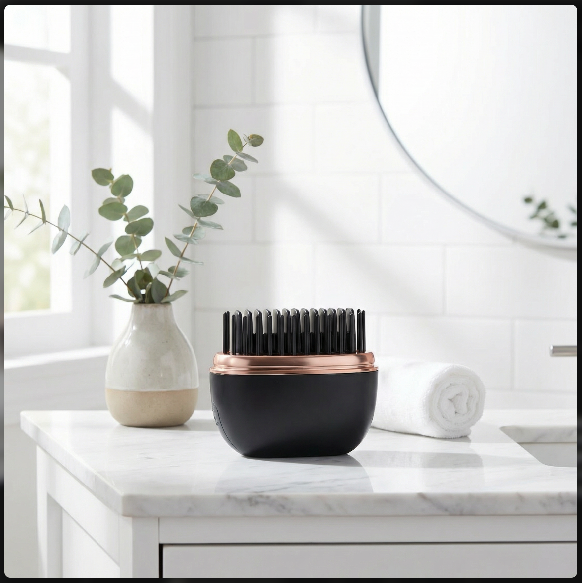 Wireless Hair Straightening Comb – Portable USB Rechargeable