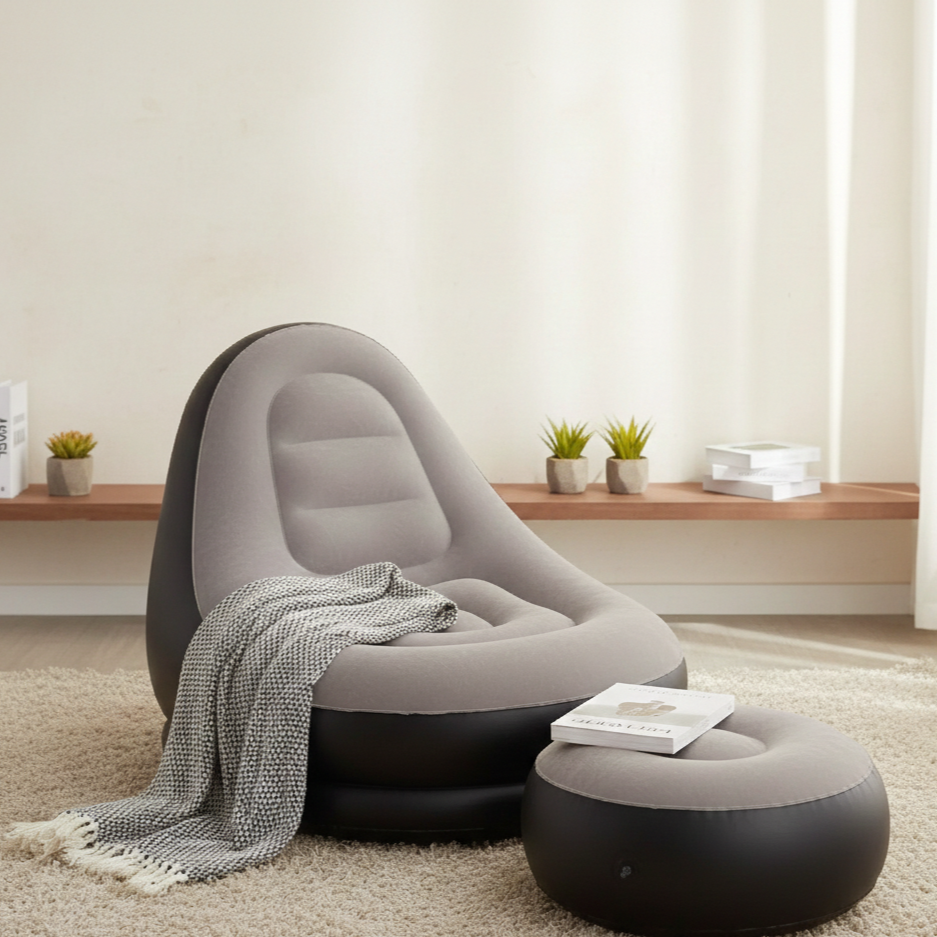 Intime Premium Inflatable Sofa with Footrest