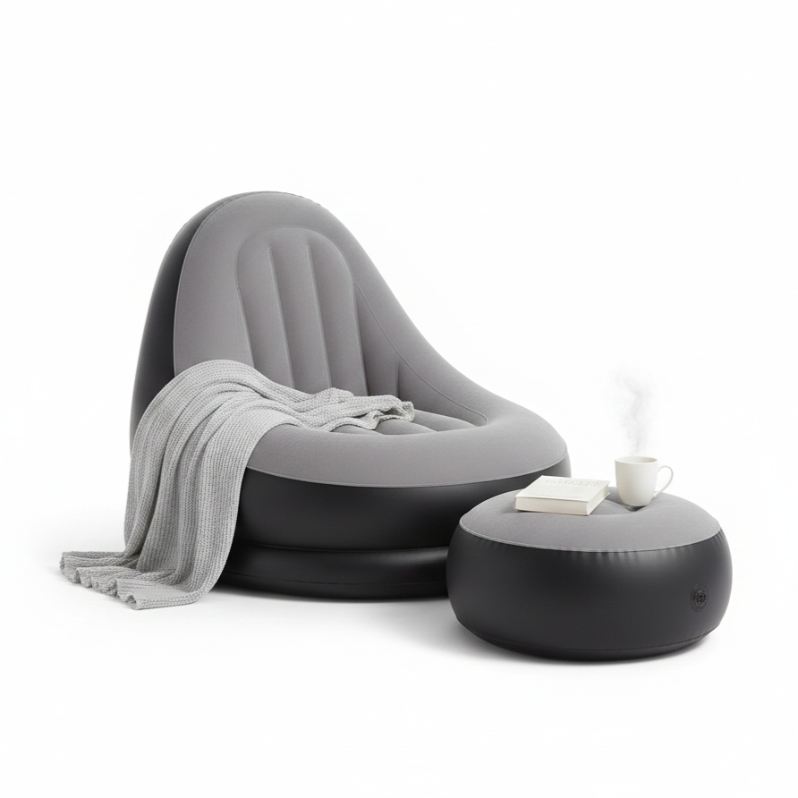 Intime Premium Inflatable Sofa with Footrest