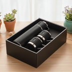 Thermal Thermos with Cups – Stainless Steel 500 ml | Keeps Drinks Hot and Cold